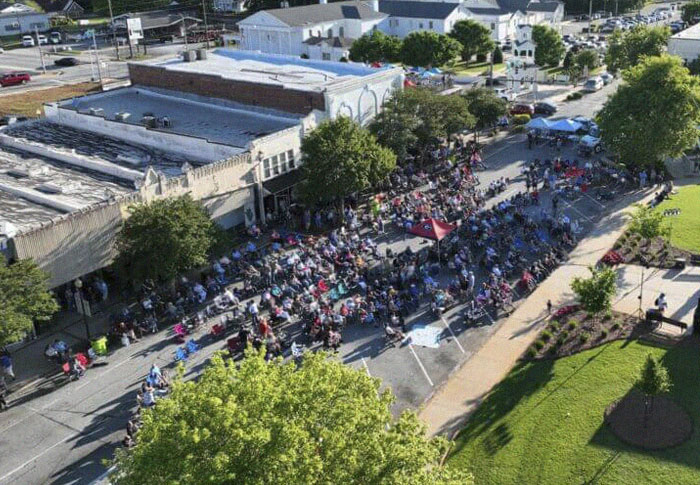 aerial view of Thomaston, GA